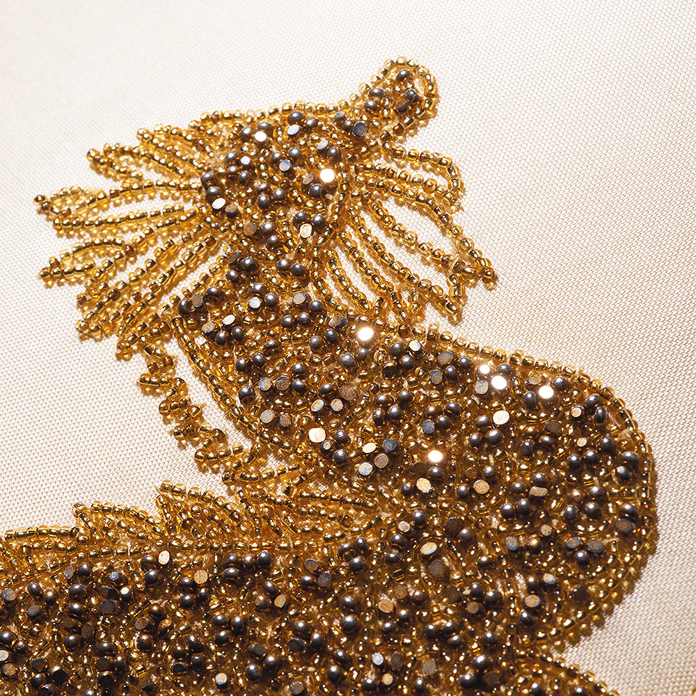 Dragon beaded cushion - Image 2