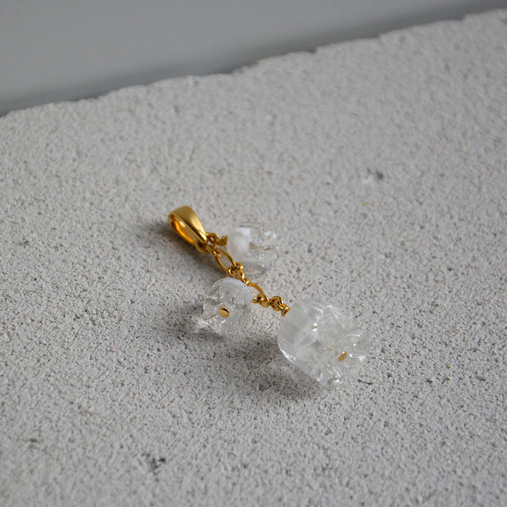 Muguet Pendant 3 crystals - Image 3