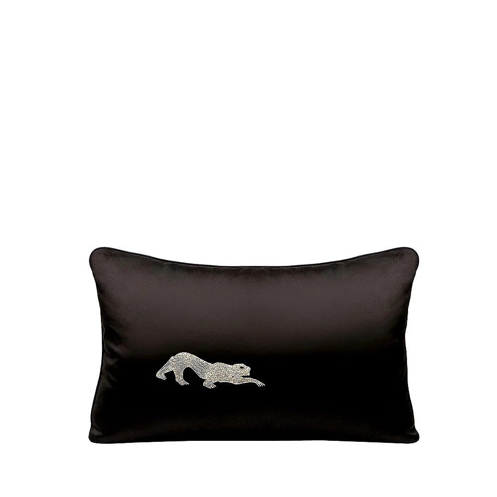 Panthère beaded small cushion - Image 2