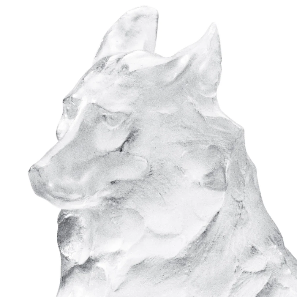 Reclining Egyptian Wolf, Rembrandt Bugatti by Lalique, 2014 - Image 2