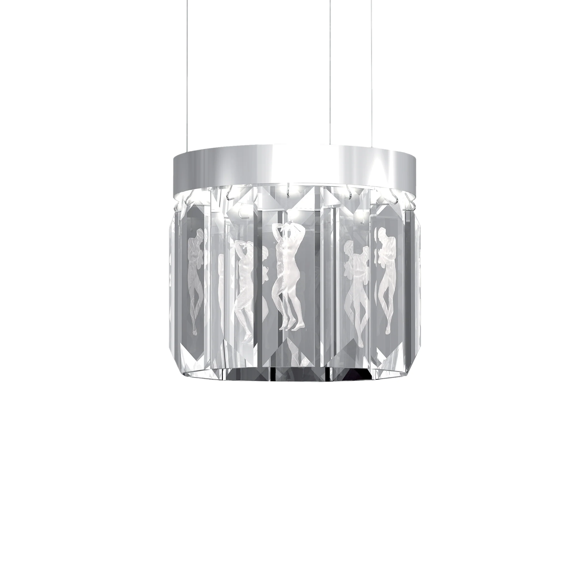 Serene 12 Prisms Chandelier, Circular - Image 2