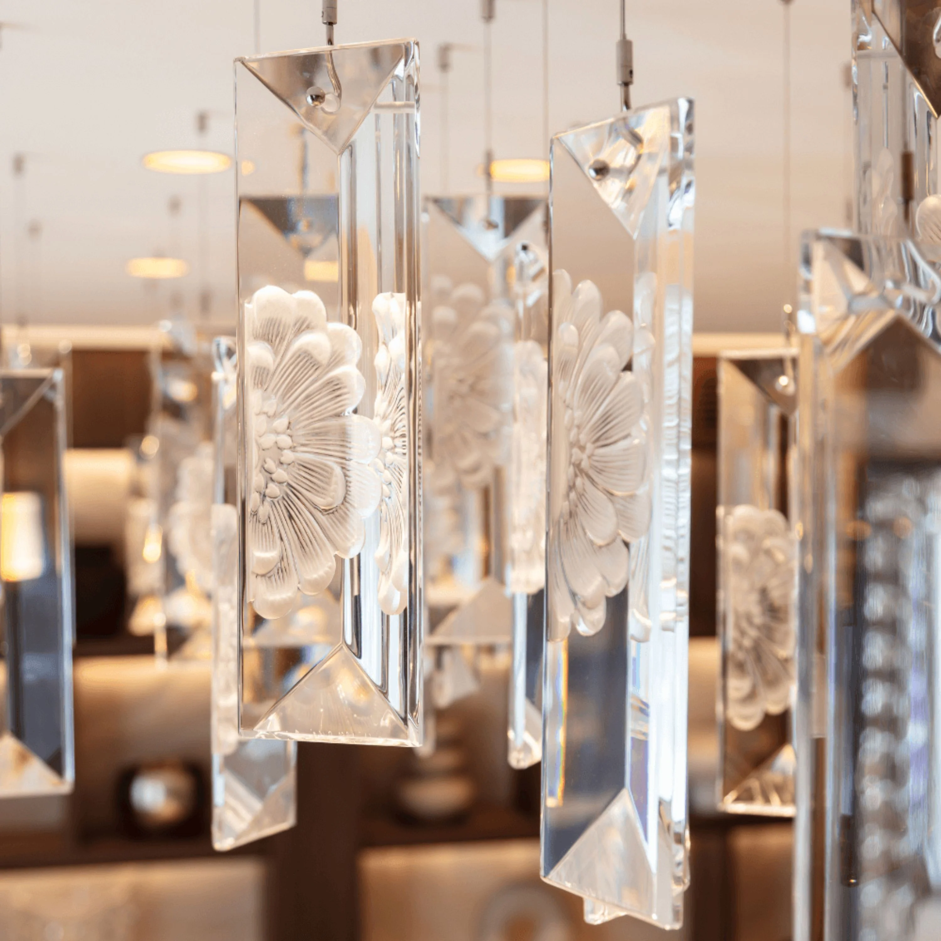 Serene Simple Prism Dahlia Ceiling Lamp - Image 2